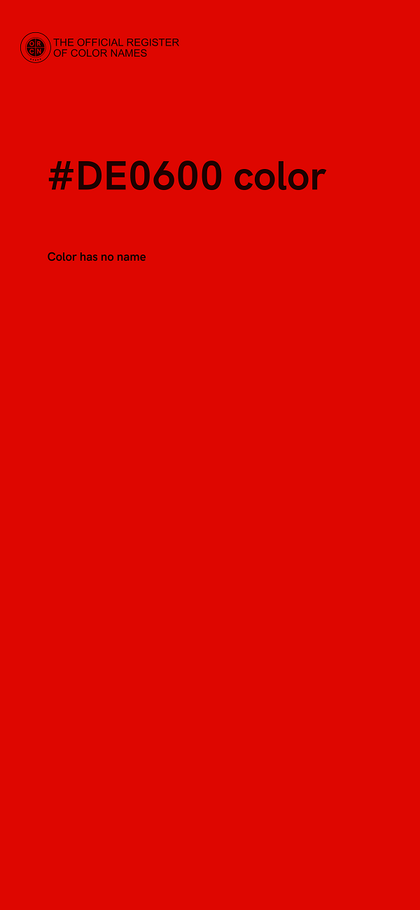 #DE0600 color image