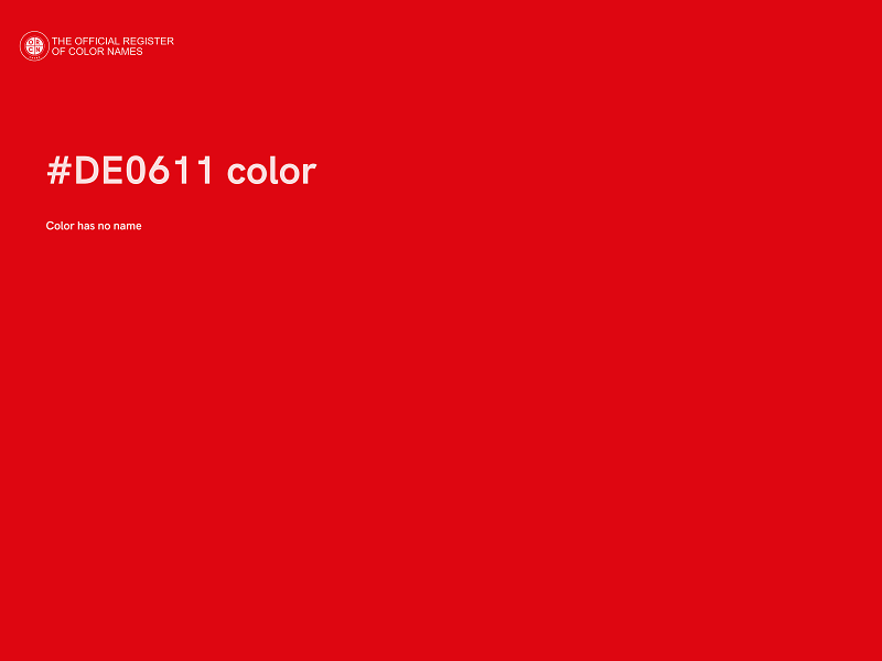 #DE0611 color image