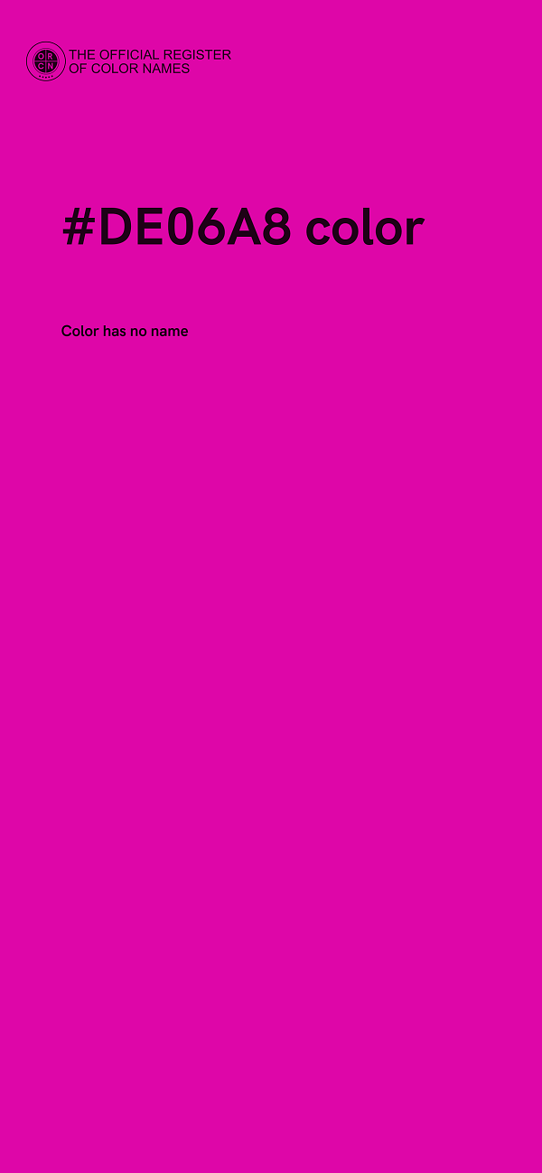 #DE06A8 color image