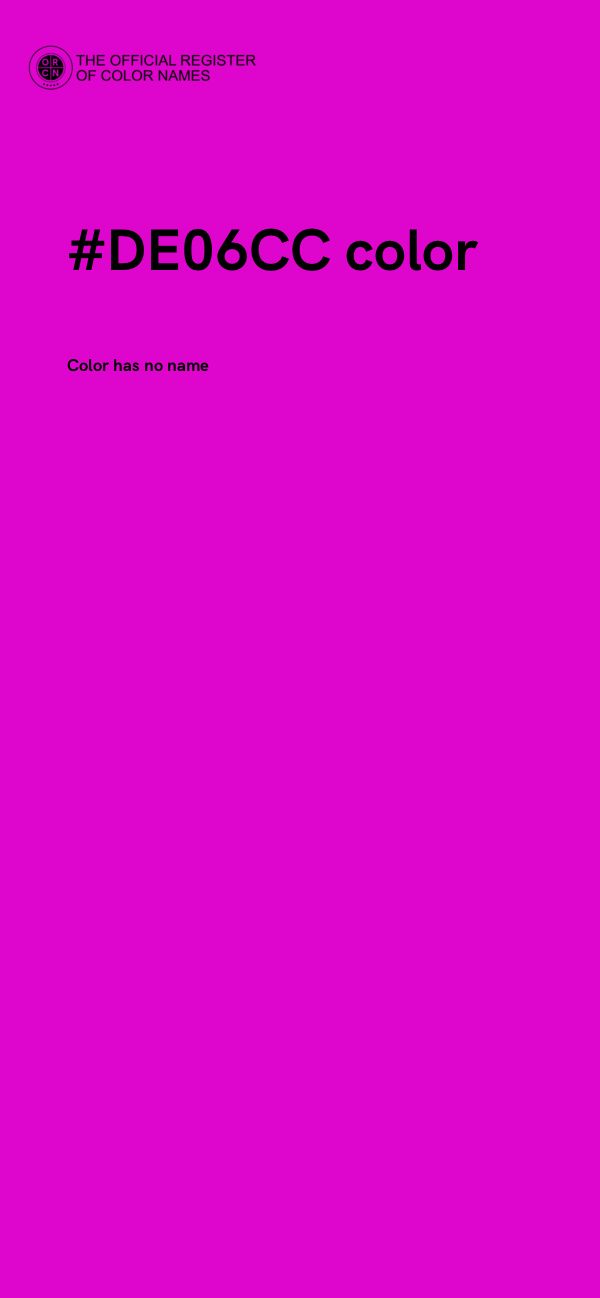 #DE06CC color image