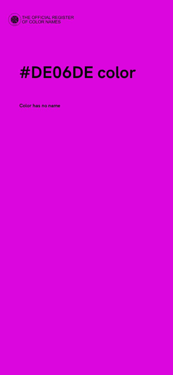 #DE06DE color image