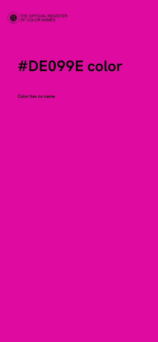 #DE099E color image