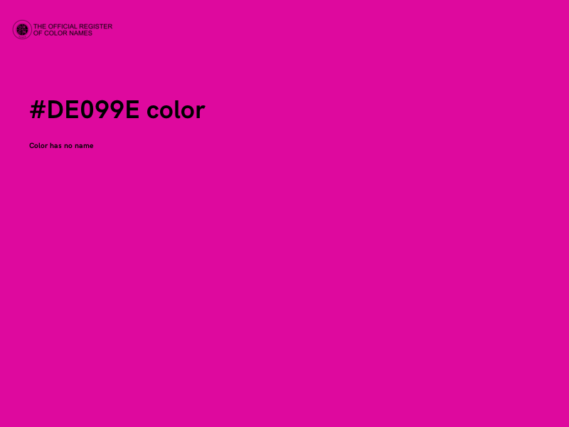 #DE099E color image
