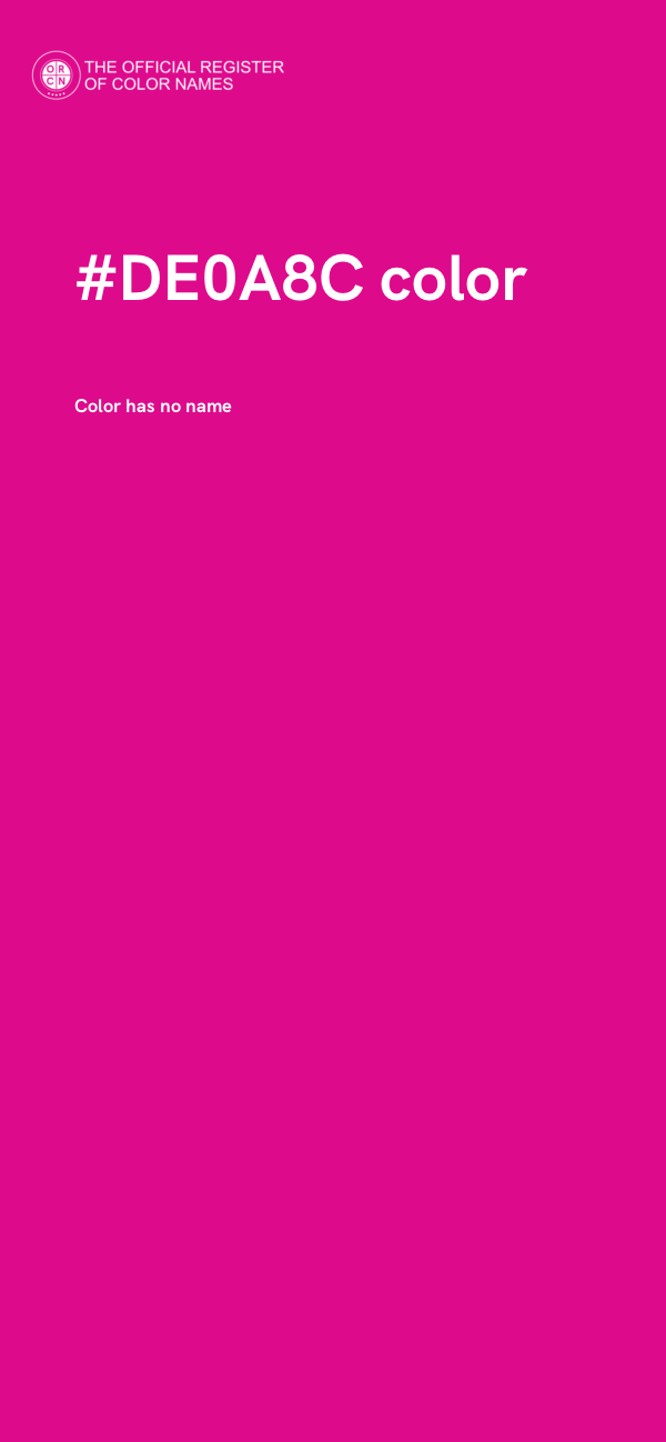 #DE0A8C color image