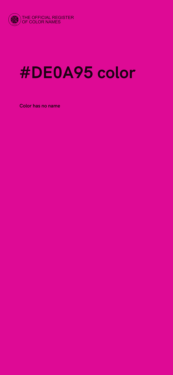 #DE0A95 color image