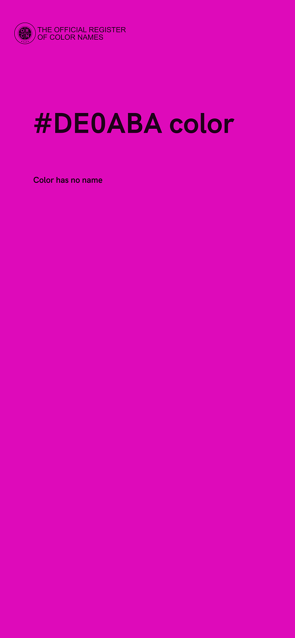 #DE0ABA color image