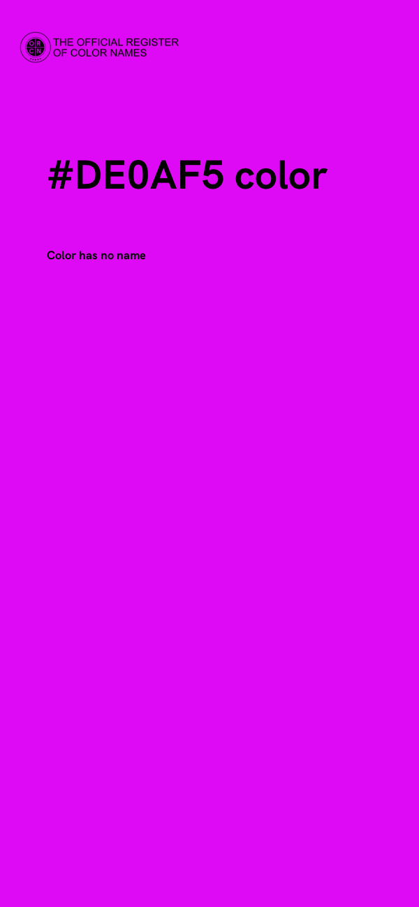 #DE0AF5 color image