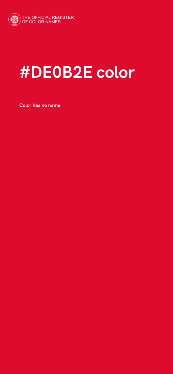 #DE0B2E color image