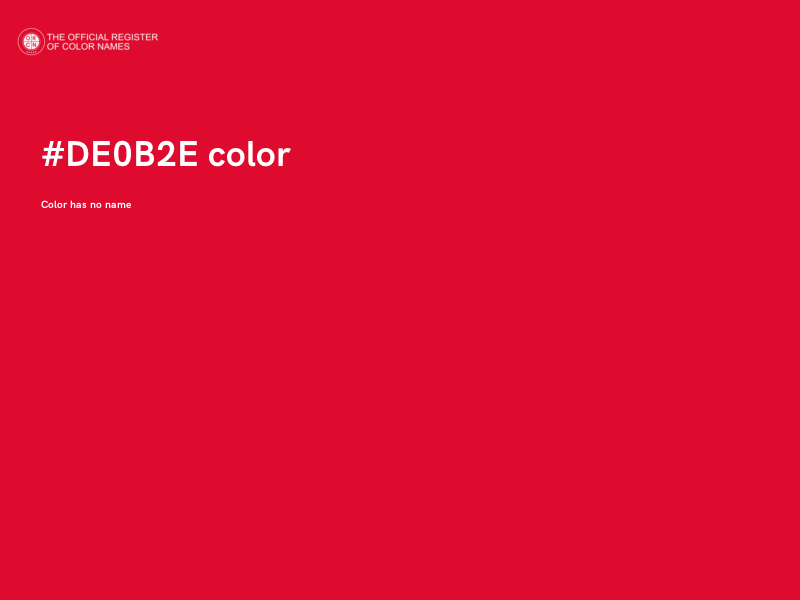 #DE0B2E color image