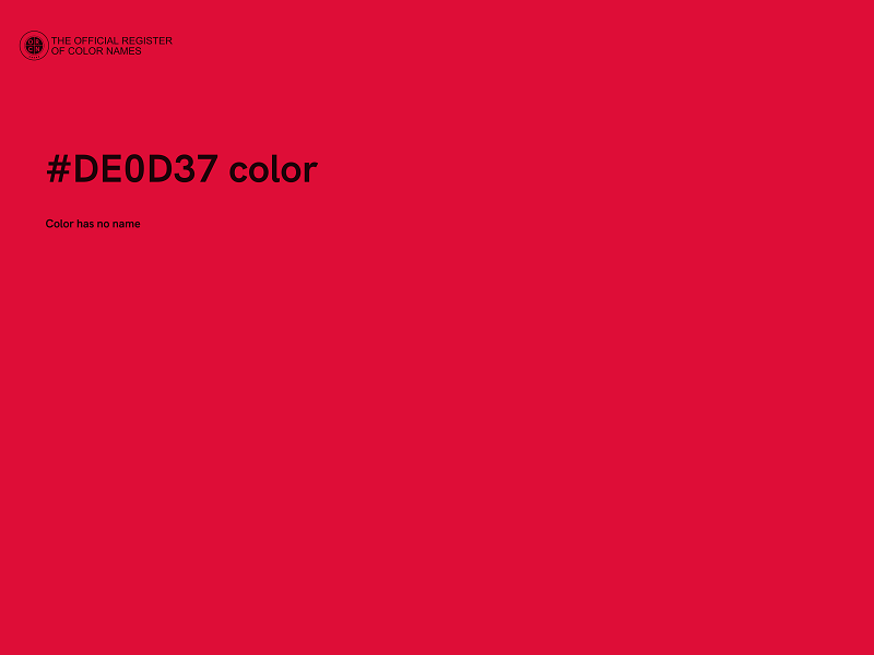 #DE0D37 color image