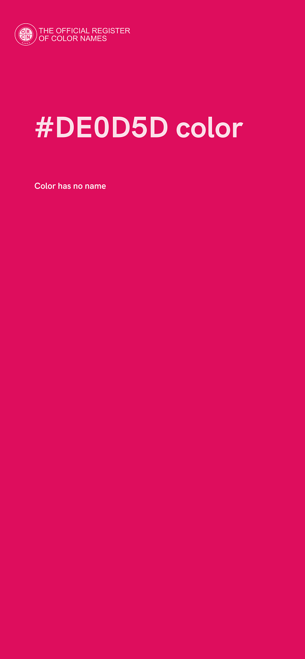 #DE0D5D color image