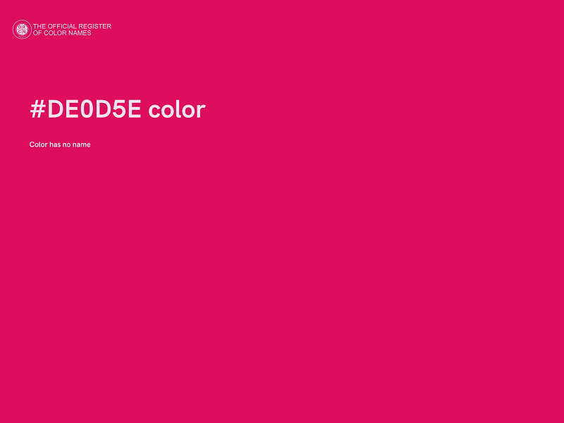 #DE0D5E color image