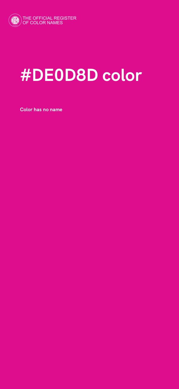 #DE0D8D color image