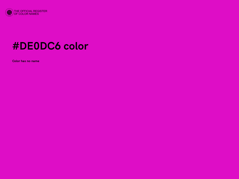 #DE0DC6 color image