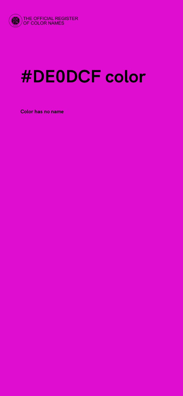 #DE0DCF color image
