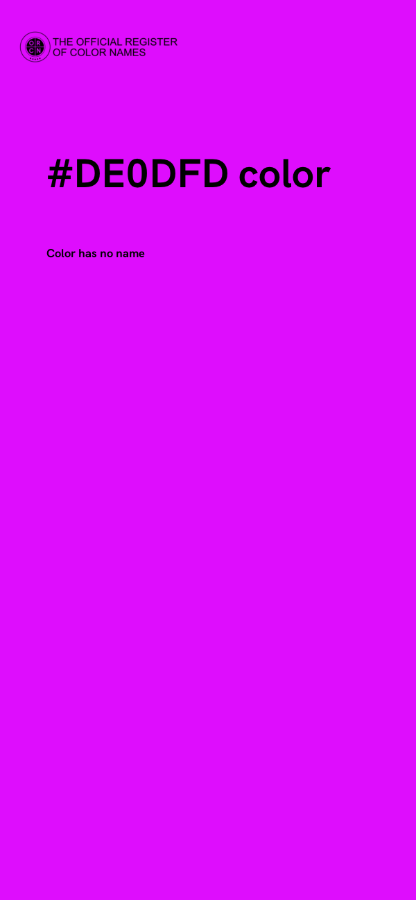 #DE0DFD color image