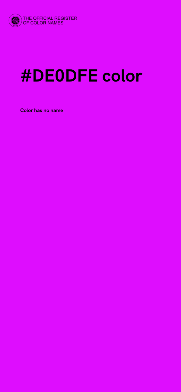 #DE0DFE color image