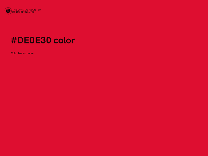 #DE0E30 color image