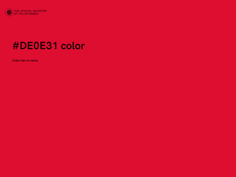 #DE0E31 color image