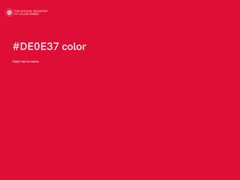 #DE0E37 color image