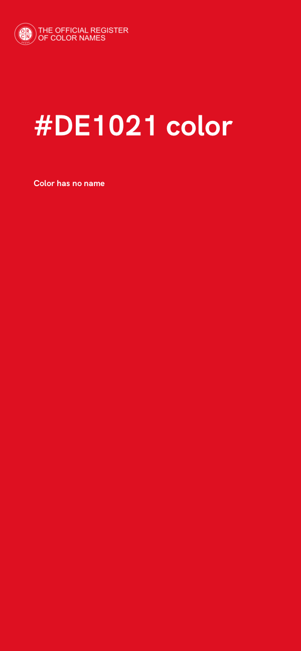 #DE1021 color image