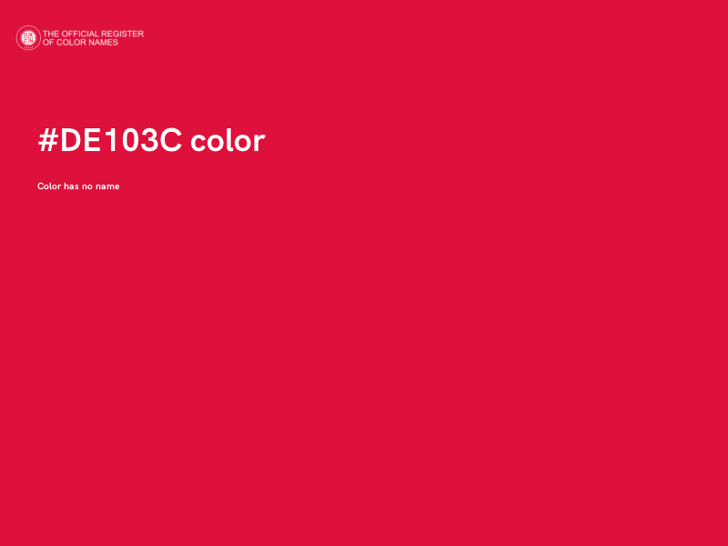 #DE103C color image