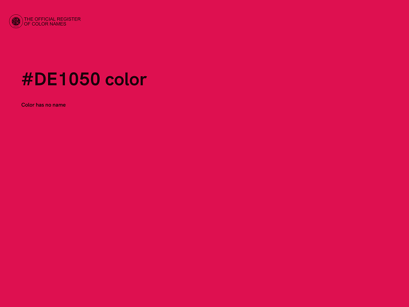 #DE1050 color image