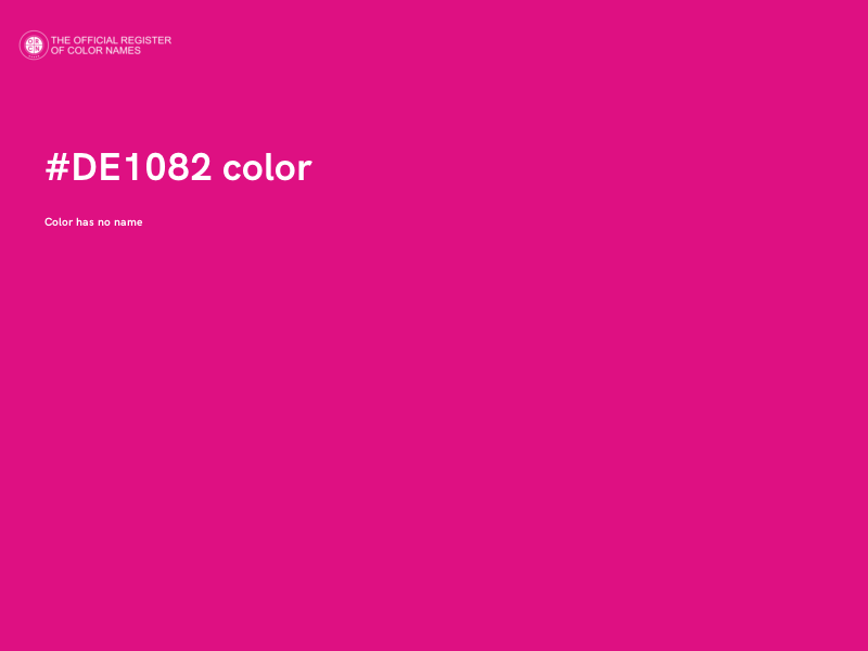 #DE1082 color image
