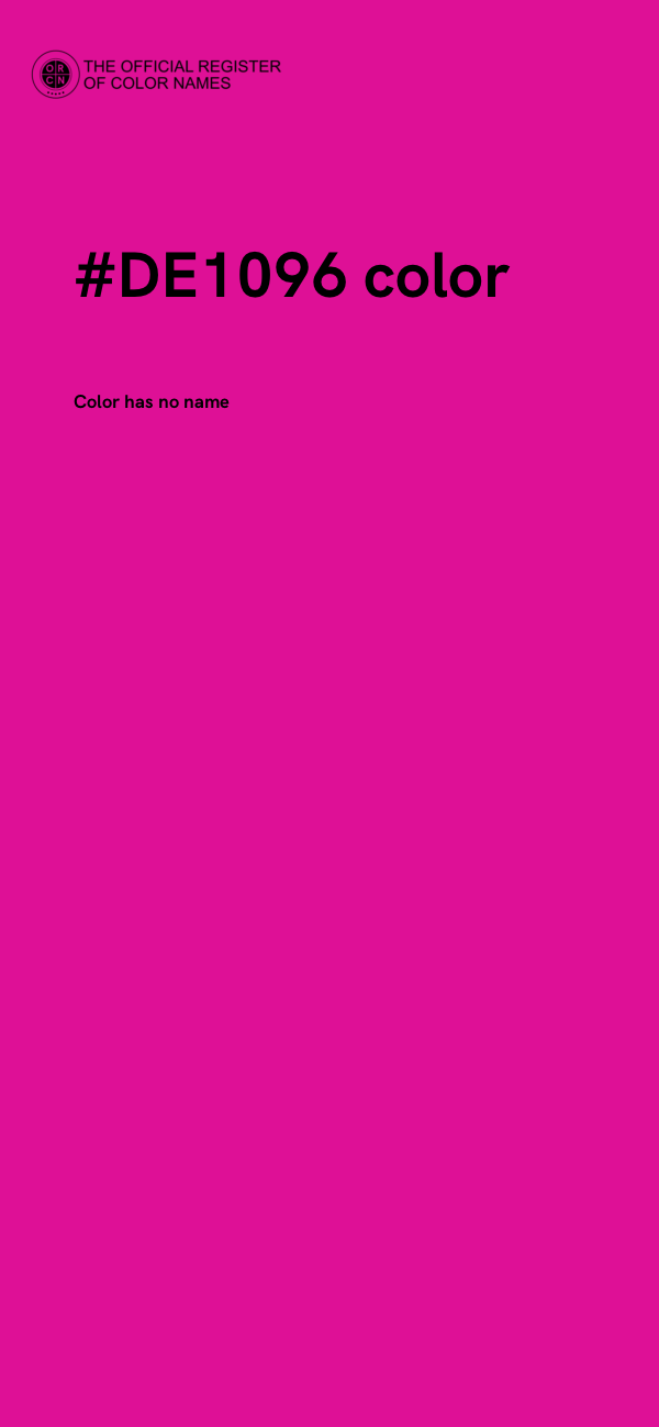 #DE1096 color image