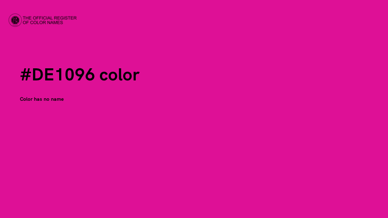 #DE1096 color image