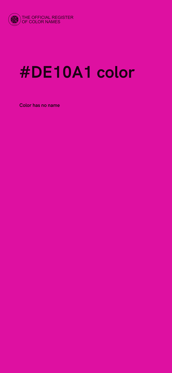 #DE10A1 color image