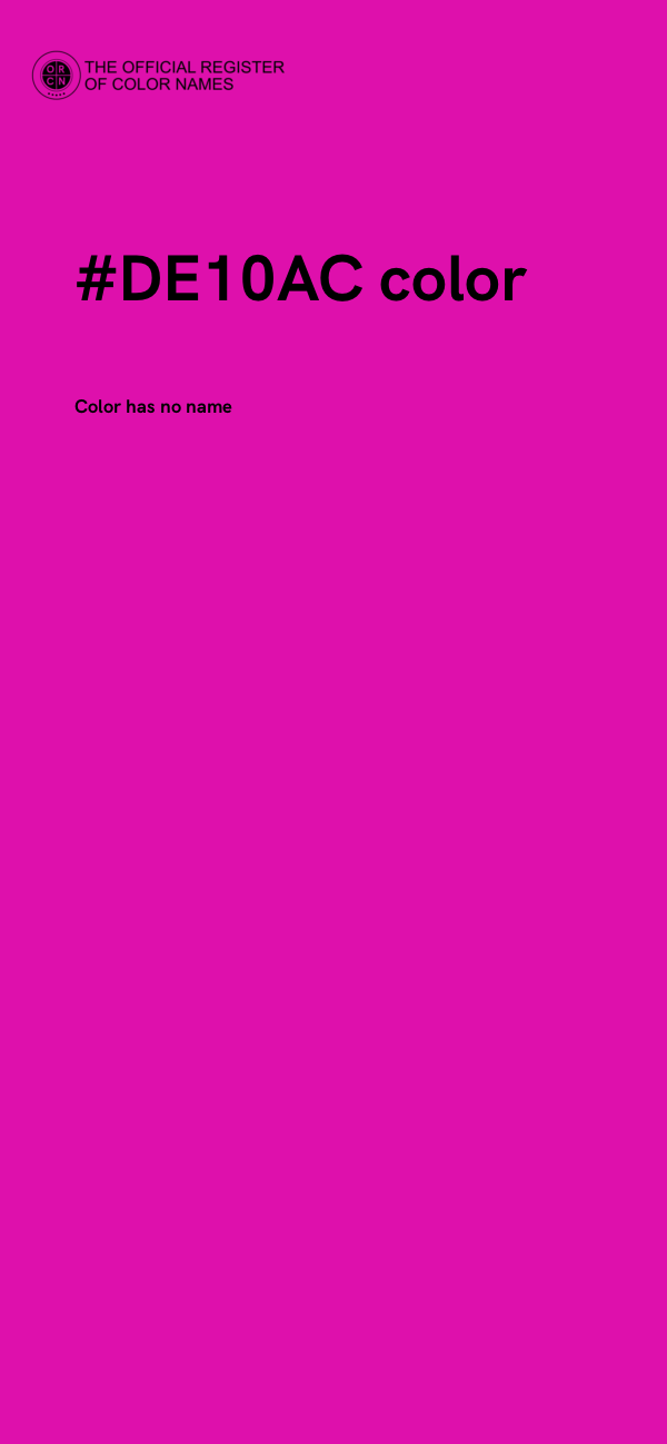 #DE10AC color image