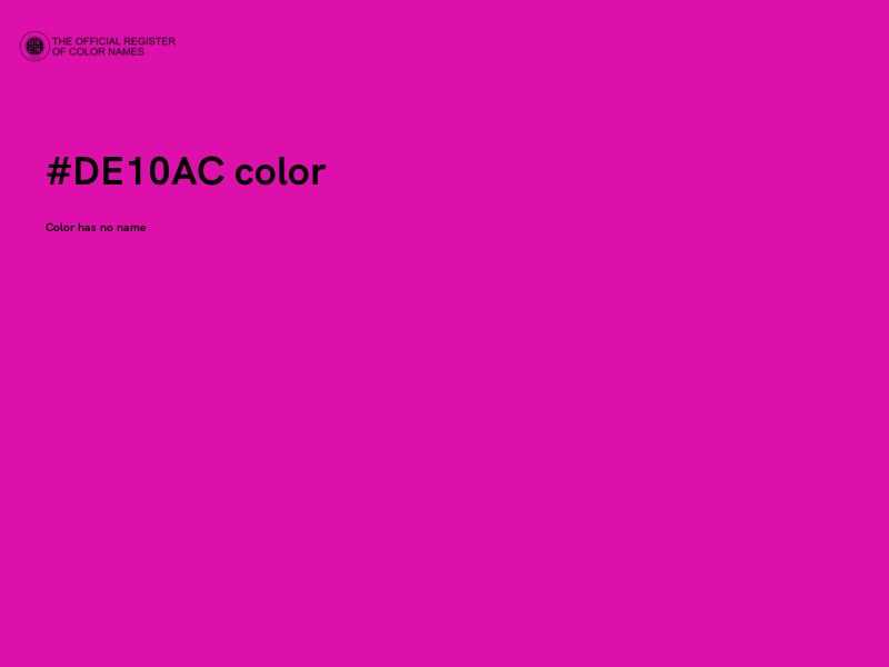 #DE10AC color image