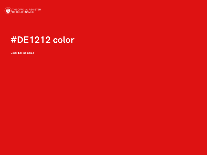 #DE1212 color image