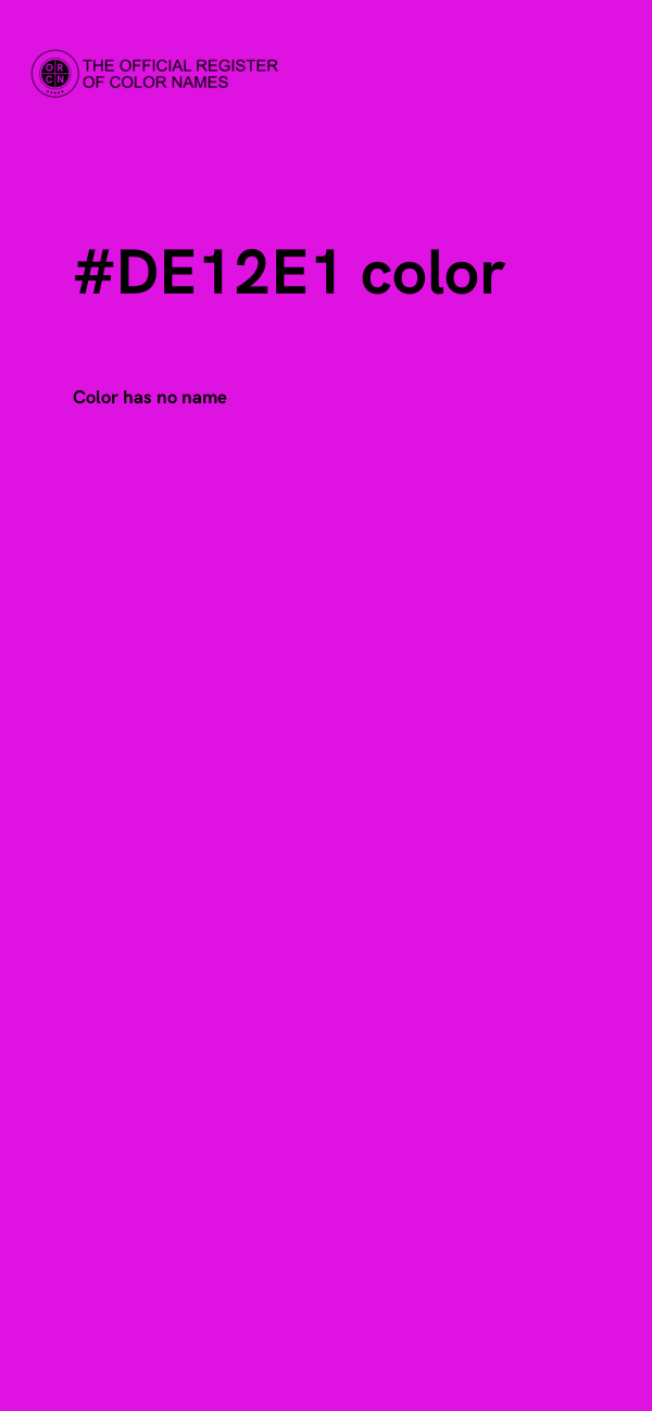 #DE12E1 color image