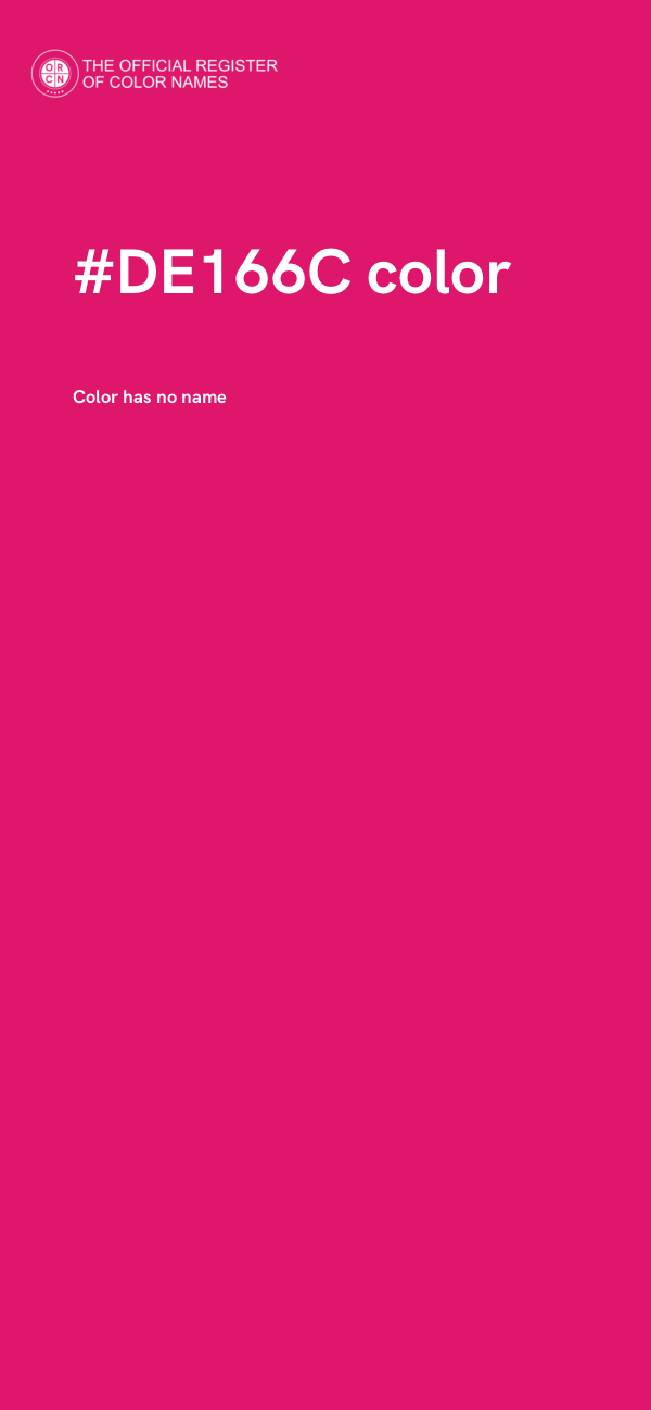 #DE166C color image