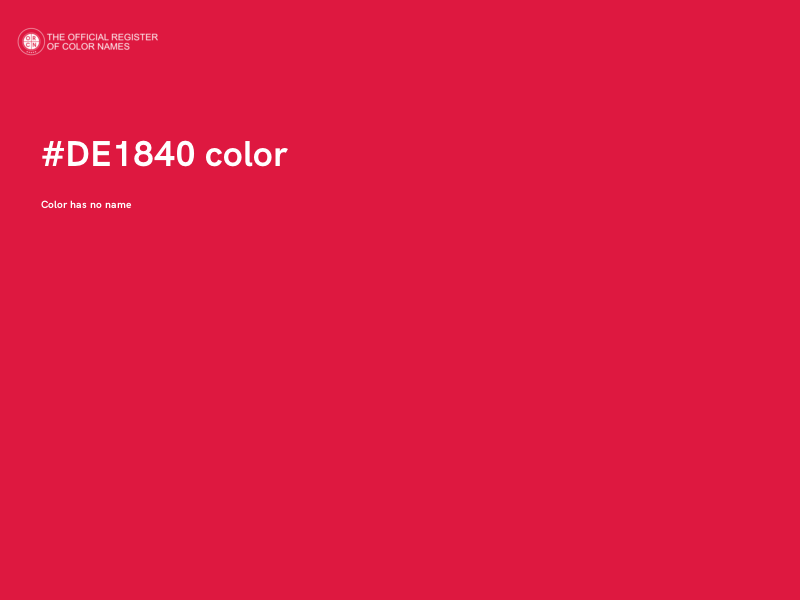 #DE1840 color image