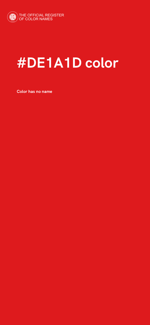 #DE1A1D color image