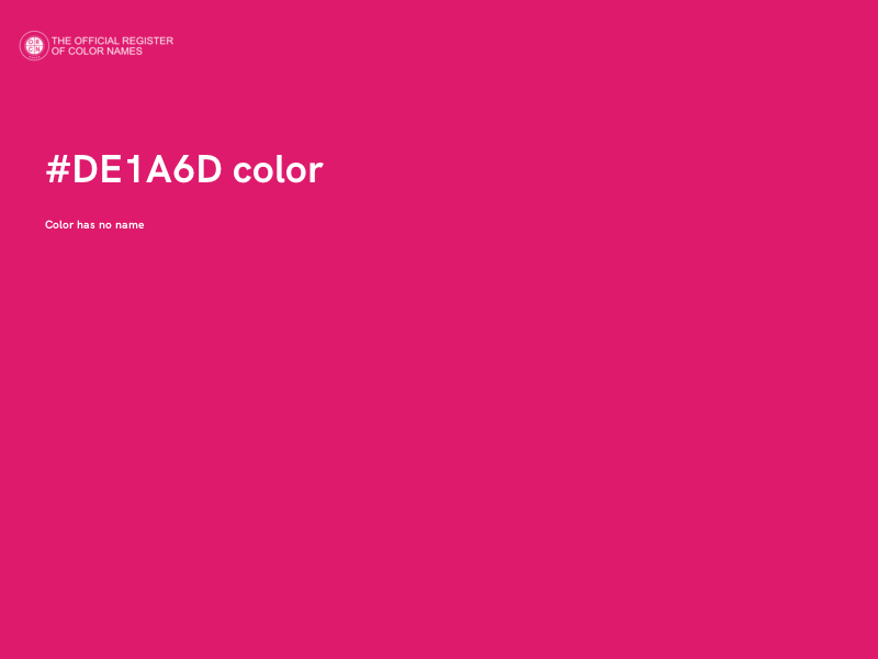 #DE1A6D color image