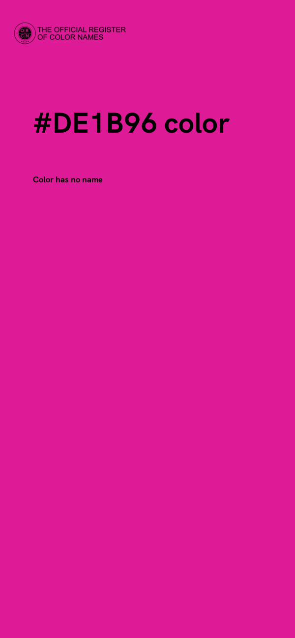 #DE1B96 color image
