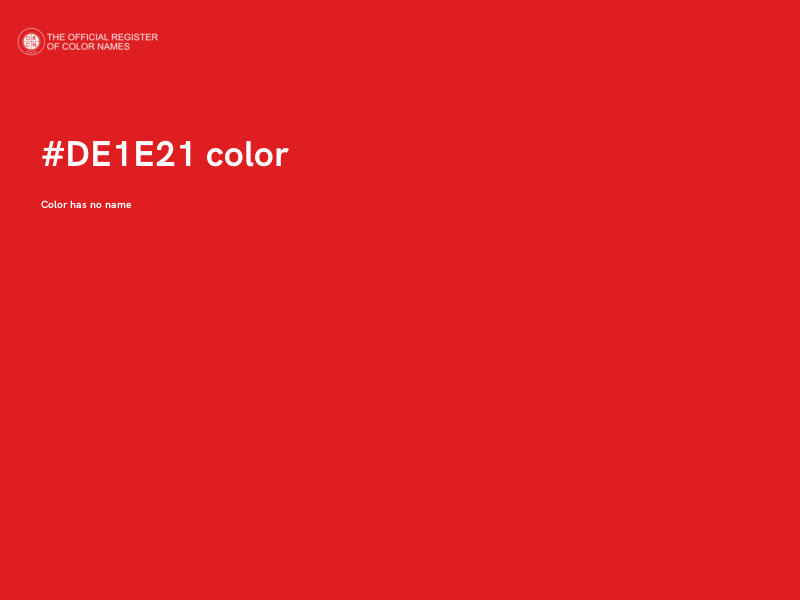 #DE1E21 color image
