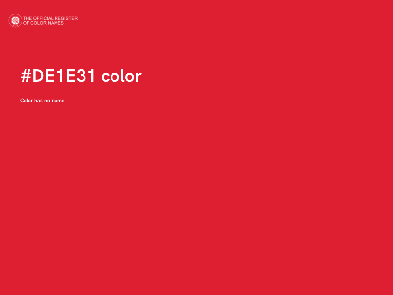 #DE1E31 color image