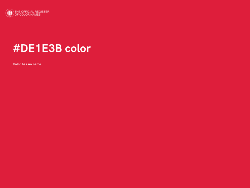 #DE1E3B color image