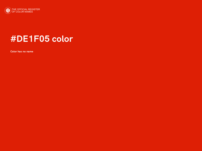 #DE1F05 color image