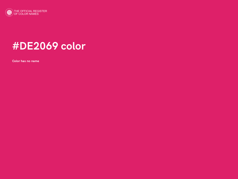 #DE2069 color image