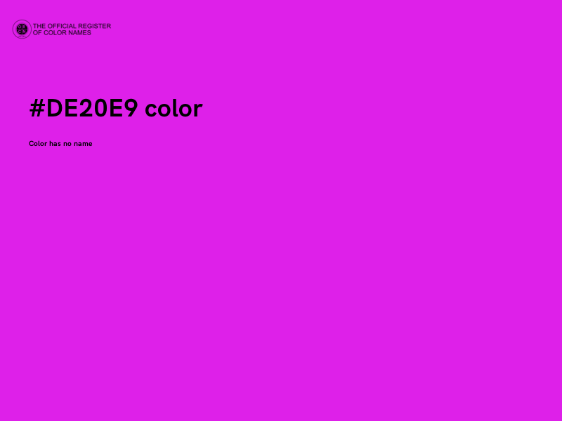 #DE20E9 color image