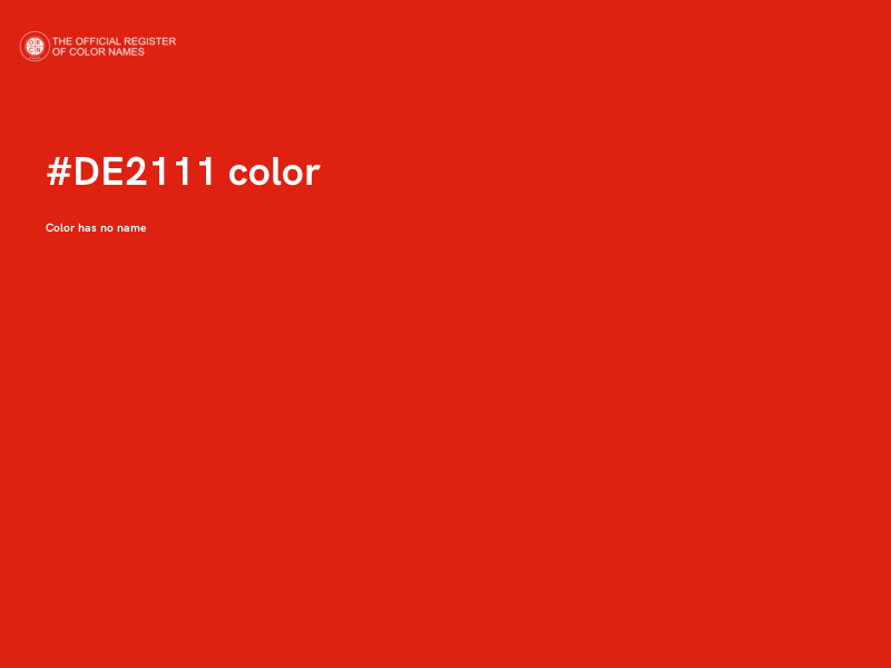 #DE2111 color image