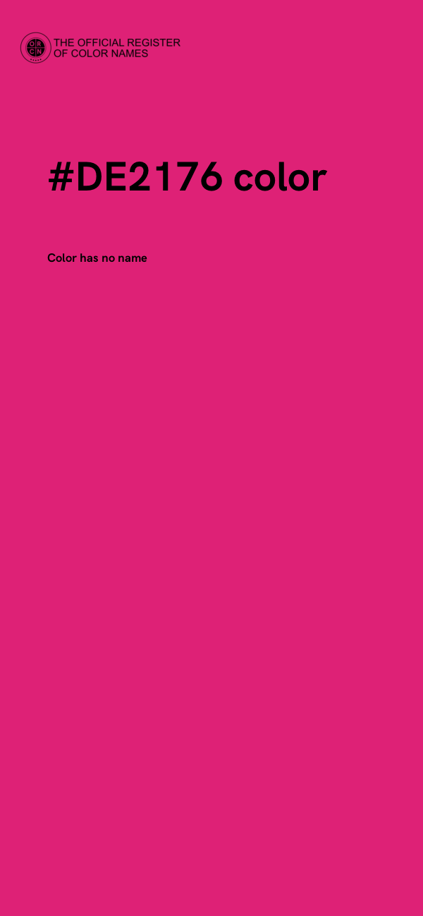 #DE2176 color image