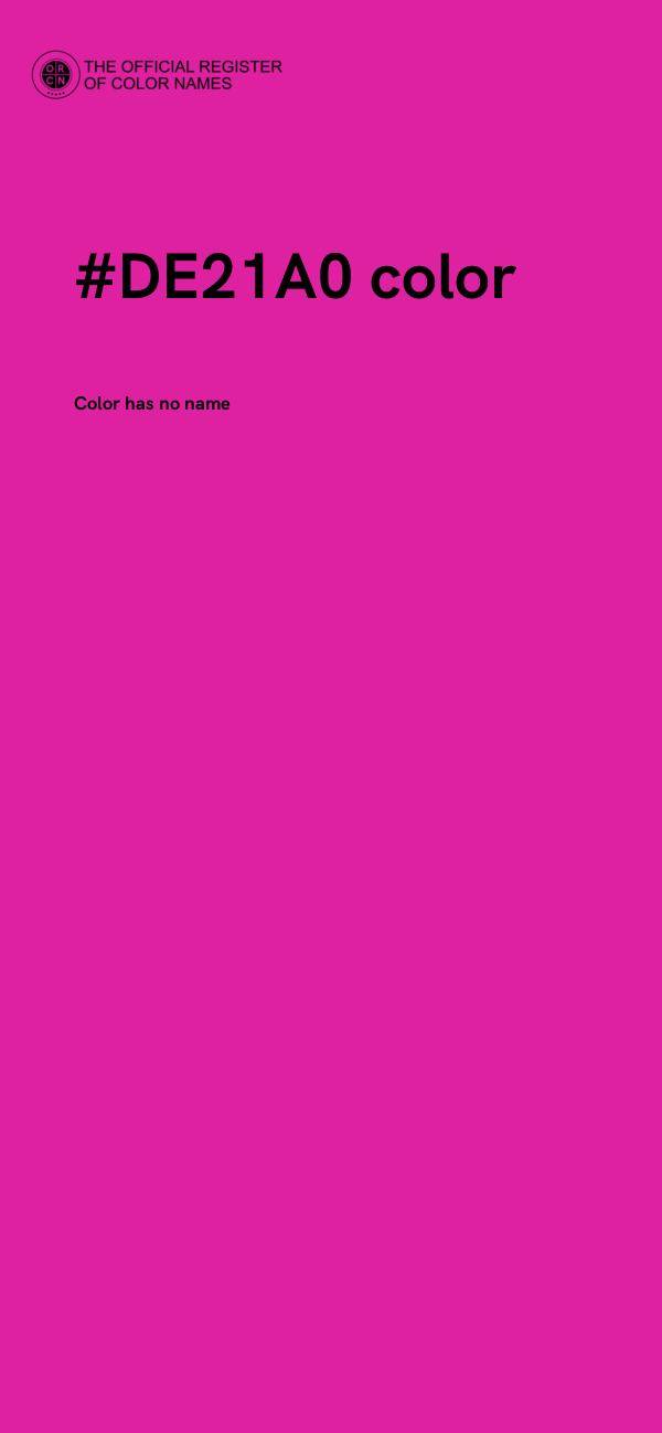 #DE21A0 color image