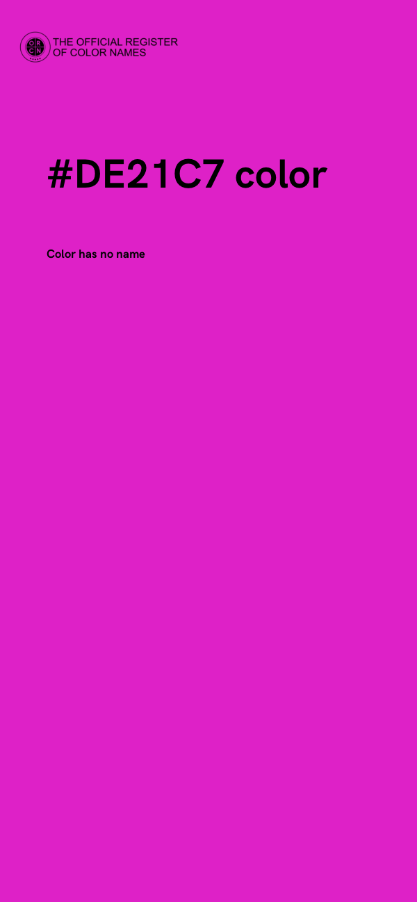#DE21C7 color image